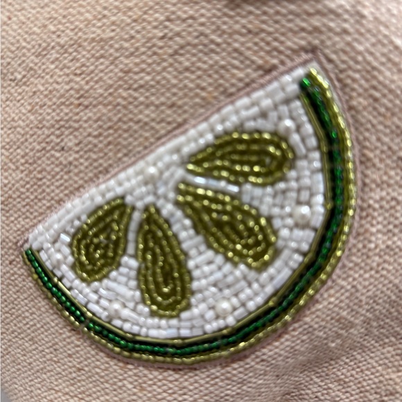 🔥Viral TikTok Hancrafted in India beaded 🍋🟩 Lime tote - Picture 2 of 2